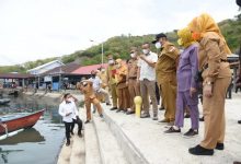 Rusli Akui Puas Pekerjaan Pembangunan Dermaga Kapal Ikan di Tilamuta