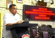 Wabup Hendra : Pemkab Gorontalo Dukung Program KONI Kembangkan dan Majukan Olahraga di Daerah