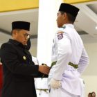 Penjagub Hamka Kukuhkan Anggota Paskibraka Provinsi Gorontalo 2022