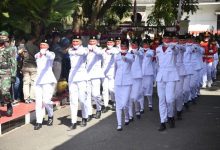Tim Paskibraka Provinsi Gorontalo Sukses Kibarkan Bendera Merah Putih di HUT RI ke 77