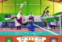 Di Acara Pomnas 2022 di Padang, Atlet Sepaktakraw Gorontalo Raih Medali Emas