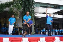 Sebanyak 3000 Pegawai dan Pejabat Kemendag Kompak Ikut Senam Pagi Bersama Mendag Zulhas