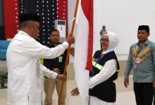 Kakanwil Kemenag Gorontalo Lepas Keberangkatan JCH Terakhir Kloter 32 UPG