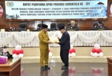 Tujuh Fraksi DPRD Provinsi Gorontalo Setujui Ranperda Revisi RTRW dan Retribusi Daerah