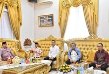 Nelson dan Pejabat di Kabgor Lakukan Safari Idul Fitri ke Fokopimda Provinsi Gorontalo