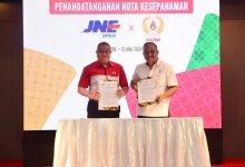 JNE dan KONI Tandatangani Nota Kesepahaman untuk Pengembangan Olahraga Nasional