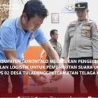 Sebelum Didistribusikan, KPU dan Bawaslu dan Aparat Kepolisian  di Kabgor Lakukan Pengecekan dan Penyegelan Logistik PSU