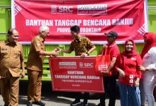 Korban Banjir di Gorontalo dari Bantuan Sembako dari Paguyuban SRC