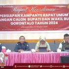 KPU Kabgor Rumuskan Jadwal Rapat Umum Pasangan Calon Peserta Pilkada 2024