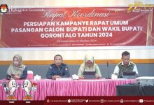 KPU Kabgor Rumuskan Jadwal Rapat Umum Pasangan Calon Peserta Pilkada 2024