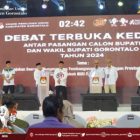 Melalui Kegiatan Debat Terbuka, Pemilih dapat Tentukan Pilihan Bupati dan Wakil Bupati GorontaloTerbaik