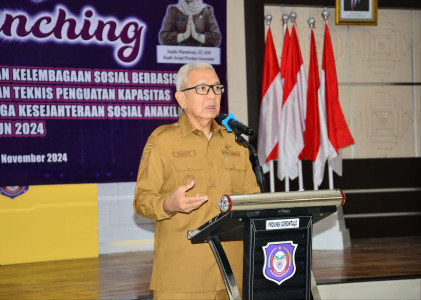 Dinas Sosial Provinsi Gorontalo Luncurkan Aplikasi Sistem SIDAK Sosial