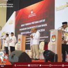 KPU Kabgor Gelar Debat Terbuka Tahap Pertama  yang Diikuti Empat  Pasangan Calon Peserta Pilkada 2024